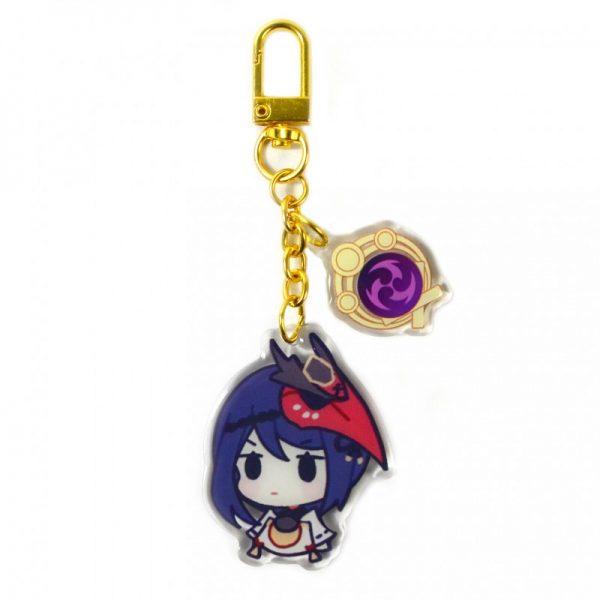 Cute Genshin Impact Acrylic Keychain Kujou Sara Cosplay Accessories Pendant Key Ring Game Fans Gift 800x800 1 - Anime Keychains™