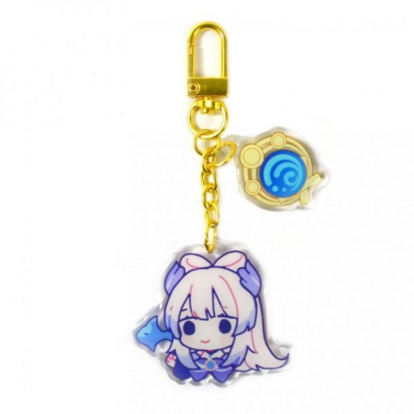 Cute Genshin Impact Acrylic Keychain Sangonomiya Kokomi Cosplay Accessories Pendant Key Ring Game Fans Gift 800x800 1 - Anime Keychains™