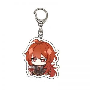 Cute Genshin Impact Diluc Ragnvindr Anime Acrylic Keychains Accessories Car Bag Pendant Key Ring Cosplay Gifts 800x800 1 - Anime Keychains™