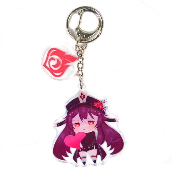 Cute Genshin Impact Hu Tao A Anime Acrylic Keychain For Women Accessories Bag Pendant Key Ring Girl Gift 800x800 1 - Anime Keychains™