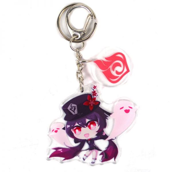 Cute Genshin Impact Hu Tao D Anime Acrylic Keychain For Women Accessories Bag Pendant Key Ring Girl Gift 800x800 1 - Anime Keychains™