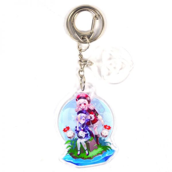 Cute Genshin Impact Klee Qiqi Anime Acrylic Keychain For Women Accessories Bag Pendant Key Ring Girl Gift 800x800 1 - Anime Keychains™