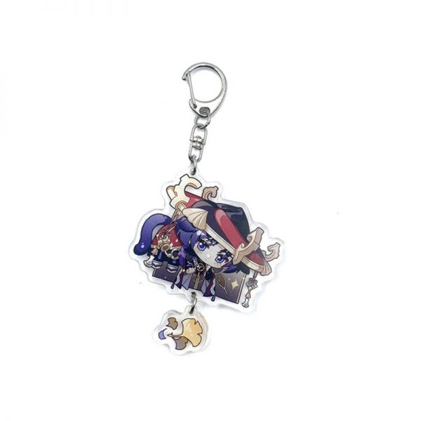 Cute Genshin Impact Kunikuzushi Scaramouche Cosplay Acrylic Keychain G Shaped Buckle Accessories Bag Car Pendant Key Ring Game Fans Gift 800x800 1 - Anime Keychains™