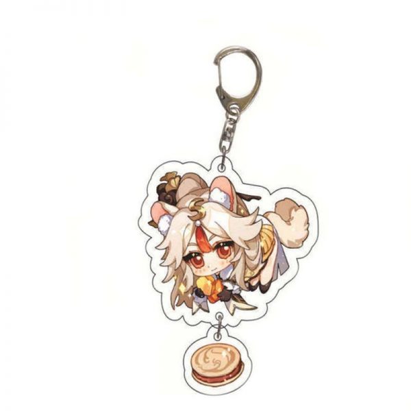 Cute Genshin Impact Ningguang Cosplay Acrylic Keychain G Shaped Buckle Accessories Bag Car Pendant Key Ring Game Fans Gift 800x800 1 - Anime Keychains™