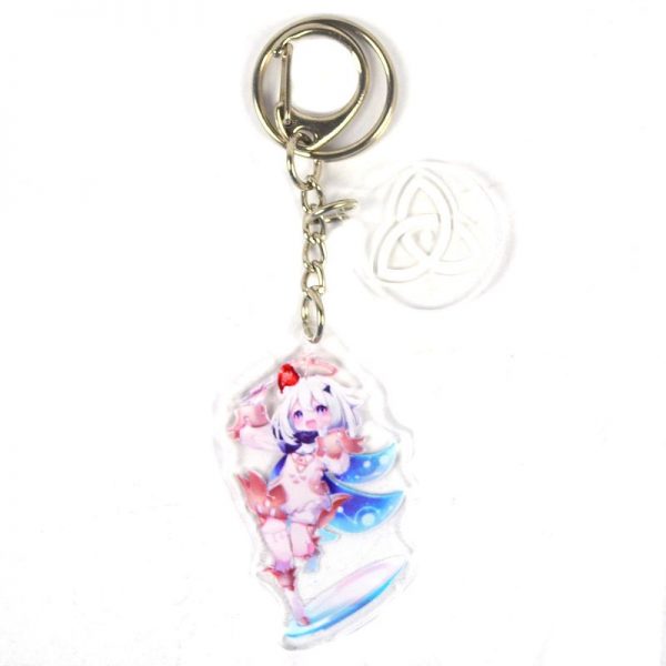 Cute Genshin Impact Paimon B Anime Acrylic Keychain For Women Accessories Bag Pendant Key Ring Girl Gift 800x800 1 - Anime Keychains™