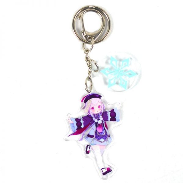 Cute Genshin Impact Qiqi A Anime Acrylic Keychain For Women Accessories Bag Pendant Key Ring Girl Gift 800x800 1 - Anime Keychains™