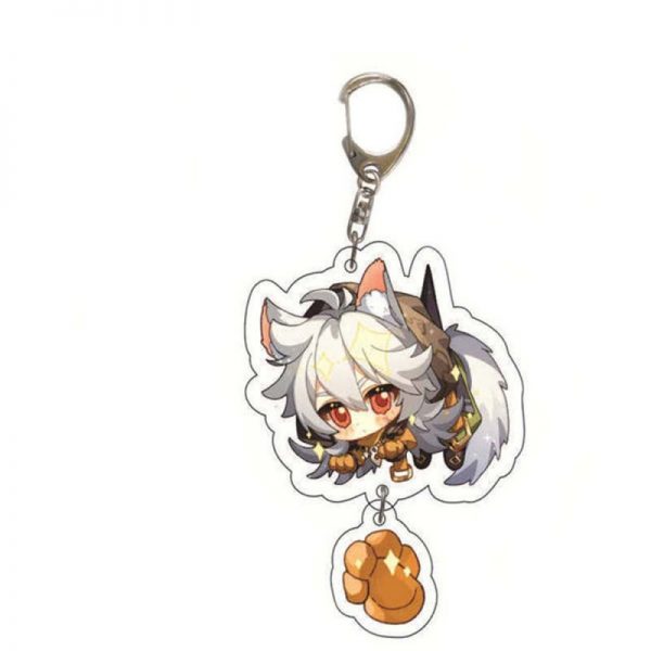Cute Genshin Impact Razor Cosplay Acrylic Keychain G Shaped Buckle Accessories Bag Car Pendant Key Ring Game Fans Gift 800x800 1 - Anime Keychains™