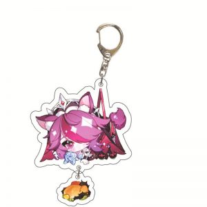 Cute Genshin Impact Rosaria Cosplay Acrylic Keychain G Shaped Buckle Accessories Bag Car Pendant Key Ring Game Fans Gift 800x800 1 - Anime Keychains™