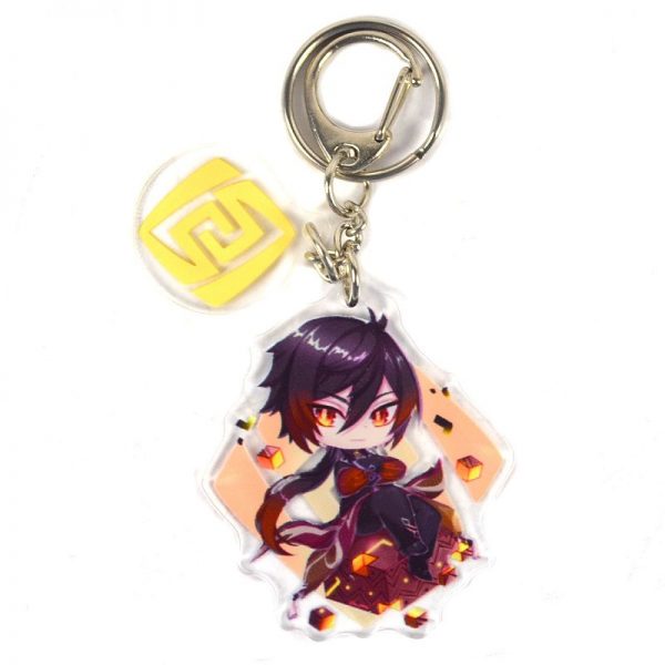Cute Genshin Impact Zhongli B Anime Acrylic Keychain For Women Accessories Bag Pendant Key Ring Girl Gift 800x800 1 - Anime Keychains™