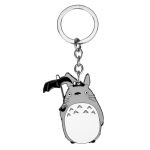 Japanese Anime Totoro Gray My Neighor Key Figures Metal Pendant Key Rings Purse AT2302