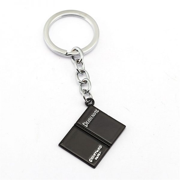 Key Note Key Ring Key Lively Book Black Pendant Jewelry Holder Chaveiro AT2302