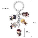 Key Ring Acrylic Woman Slayer Handmade Unique Animated Keychain For Women Men AT2302