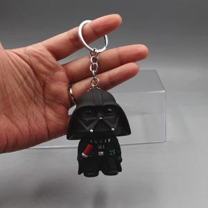 Star Wars 3D Animated Cute Pvc Key Figure Keychain Yoda Darth Vader Of The Pendant AT2302