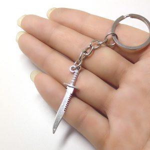 Weapons Model Mini Knife Japanese Samurai Sword Cartoon Key Chain AT2302