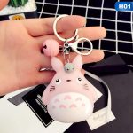 Keychains Cute Kitty Cat Key Ring Kawaii Anime Totoro Key Chain Creative AT2302