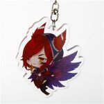 Lol League Legends Acrylic Key Chain Pendant Key Rings Dominant Figure Bag Holder Accessories AT2302