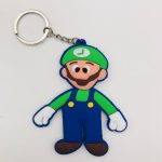 Super Mario Key Chain Luigi Mario Bro Pvc Cartoon Figure Double Side Key Animated AT2302
