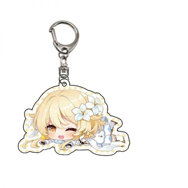 Genshin Impact Lumine A Anime Acrylic Keychains Accessories Car Bag Pendant Key Ring Cosplay Cute Gifts 800x800 1 - Anime Keychains™