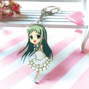 Meiko Menma Transparent Double-Sided Acrylic Key Chain Anohana Animated Flower Us AT2302