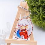 He Double Sided Key Chain Acrylic Cute Side Slope Of The Animated Cartoon Accessories AT2302