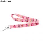Mobile Phone Id Card Neck Strap For Animated Keys Strap Lanyard Usb Support Plate AT2302