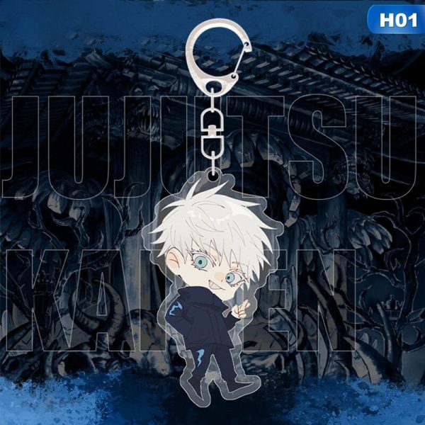 Key Pendant Lively Jujutsu Kaisen Cosplay Acrylic Double-Sided Figure Bag Chain AT2302