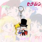 Anime Sailor Moon Cosplay Sailor Moon Girls Struts Key Acrylic Double-Sided AT2302