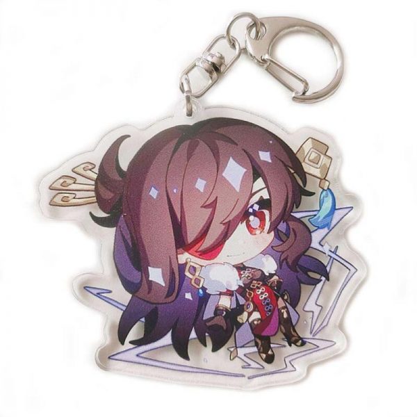New Genshin Impact Beidou Figures Acrylic Keychain G Shaped Buckle Accessories Cute Bag Car Pendant Key Ring Game Fans Gift 800x800 1 - Anime Keychains™