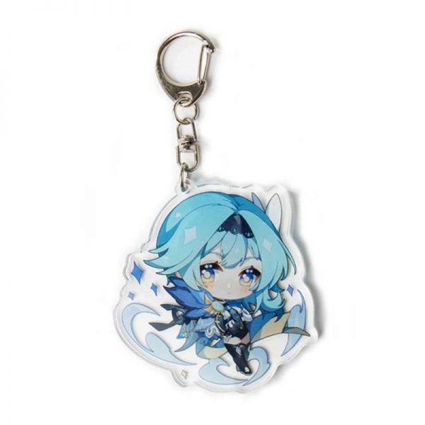 New Genshin Impact Eula Lawrence Figures Acrylic Keychain G Shaped Buckle Accessories Cute Bag Car Pendant Key Ring Game Fans Gift 800x800 1 - Anime Keychains™