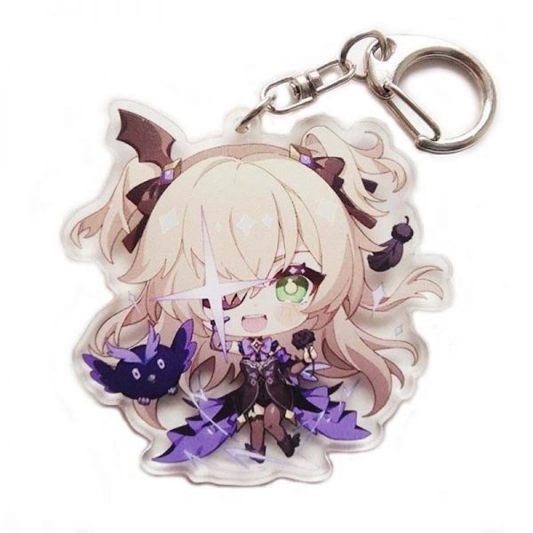 New Genshin Impact Fischl Figures Acrylic Keychain G Shaped Buckle Accessories Cute Bag Car Pendant Key Ring Game Fans Gift 800x800 1 - Anime Keychains™