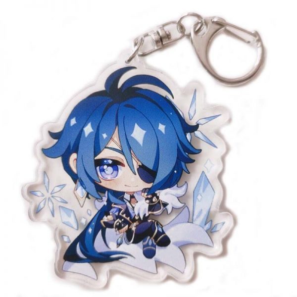 New Genshin Impact Kaeya Alberich Figures Acrylic Keychain G Shaped Buckle Accessories Cute Bag Car Pendant Key Ring Game Fans Gift 800x800 1 - Anime Keychains™