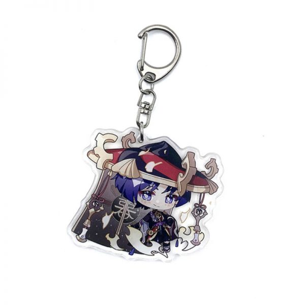 New Genshin Impact Kunikuzushi Scaramouche Figures Acrylic Keychain G Shaped Buckle Accessories Cute Bag Car Pendant Key Ring Game Fans Gift 800x800 1 - Anime Keychains™