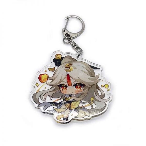 New Genshin Impact Ningguang Figures Acrylic Keychain G Shaped Buckle Accessories Cute Bag Car Pendant Key Ring Game Fans Gift 800x800 1 - Anime Keychains™