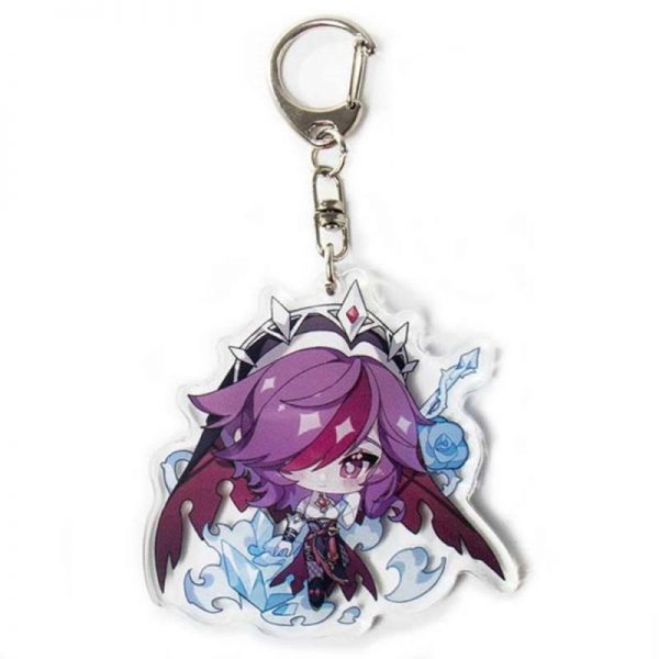 New Genshin Impact Rosaria Figures Acrylic Keychain G Shaped Buckle Accessories Cute Bag Car Pendant Key Ring Game Fans Gift 800x800 1 - Anime Keychains™