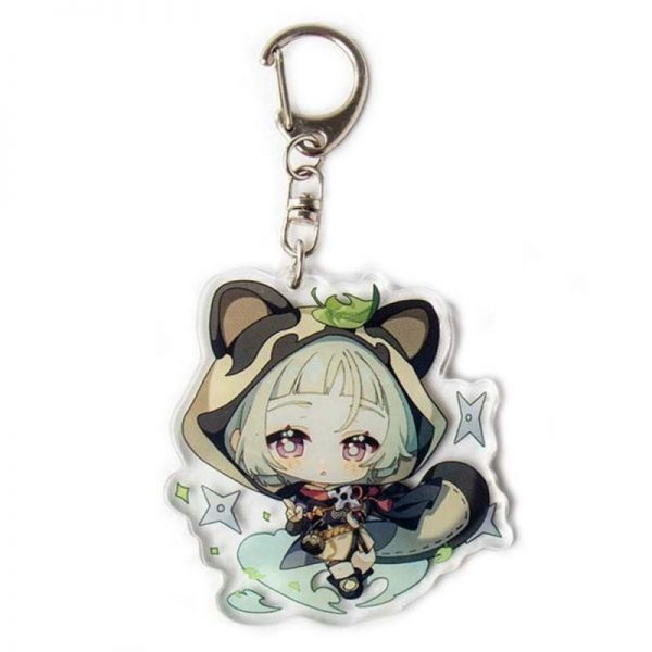 New Genshin Impact Sayu Figures Acrylic Keychain G Shaped Buckle Accessories Cute Bag Car Pendant Key Ring Game Fans Gift 800x800 1 - Anime Keychains™