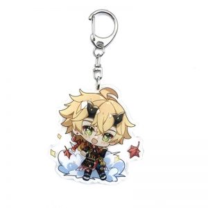New Genshin Impact Thoma Figures Acrylic Keychain G Shaped Buckle Accessories Cute Bag Car Pendant Key Ring Game Fans Gift 800x800 1 - Anime Keychains™