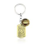 Part Wanted Poster Key Chain Hat Luffy The Key Rings Gift Rudder Chaveiro Keychain Car AT2302