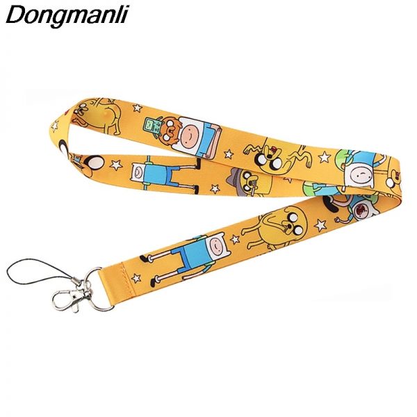 Dongmanli Anime Key Chain Lanyards For Id Pass Card Gym Mobile Phone Key Usb Logo AT2302