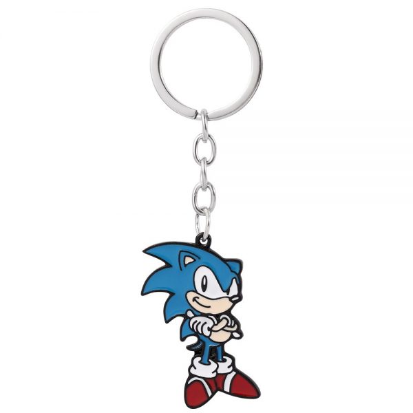 Hedgehog Keychain Jewelry Choker Anime Cartoon Hedgehog Cartoon Pendant Statment AT2302