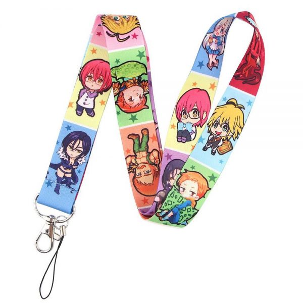 The Seven Deadly Sins Anime Cosplay Key Lanyards Trinkets Cartoon Printing Belts AT2302