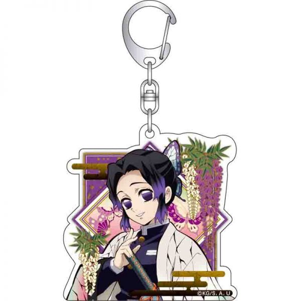 Key Demon Murderer Kimetsu Without Yaiba Acrylic Keychain Keychain Bag Hanging Ring AT2302
